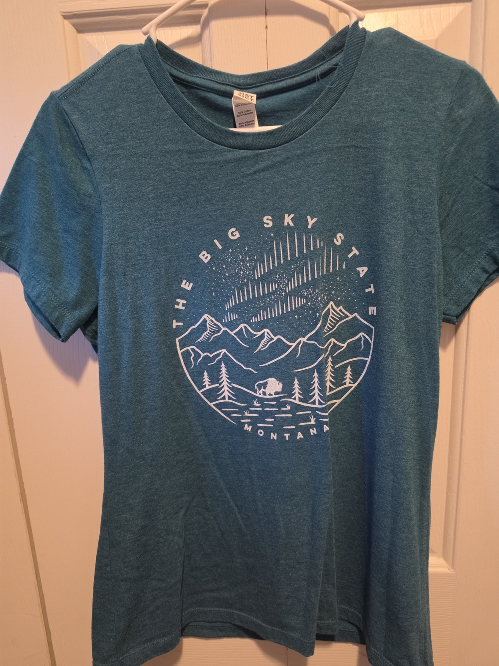 Montana Shirt Co. Teal Mountain Graphic Tee - The Big Sky State